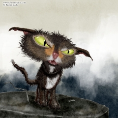 Die Schmatzekatze und der Straßenkater